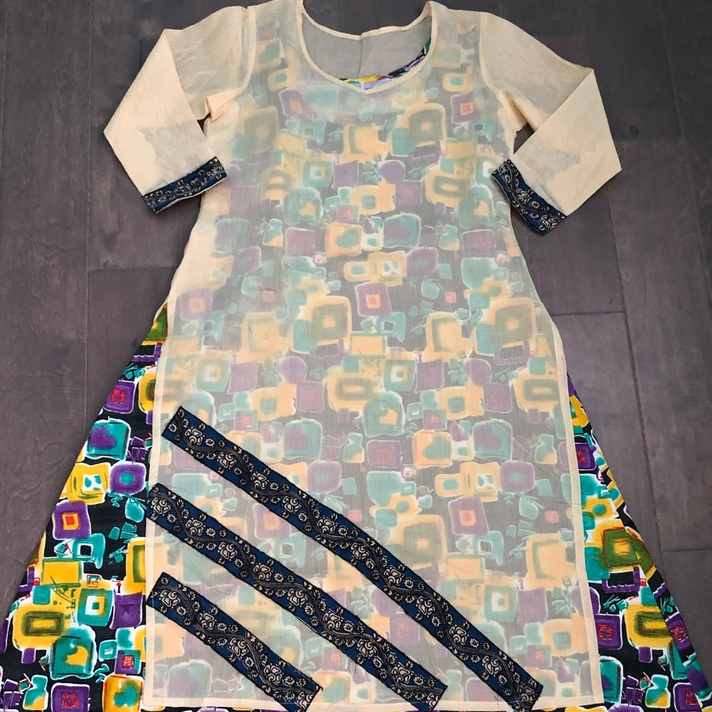 Double piece long dress